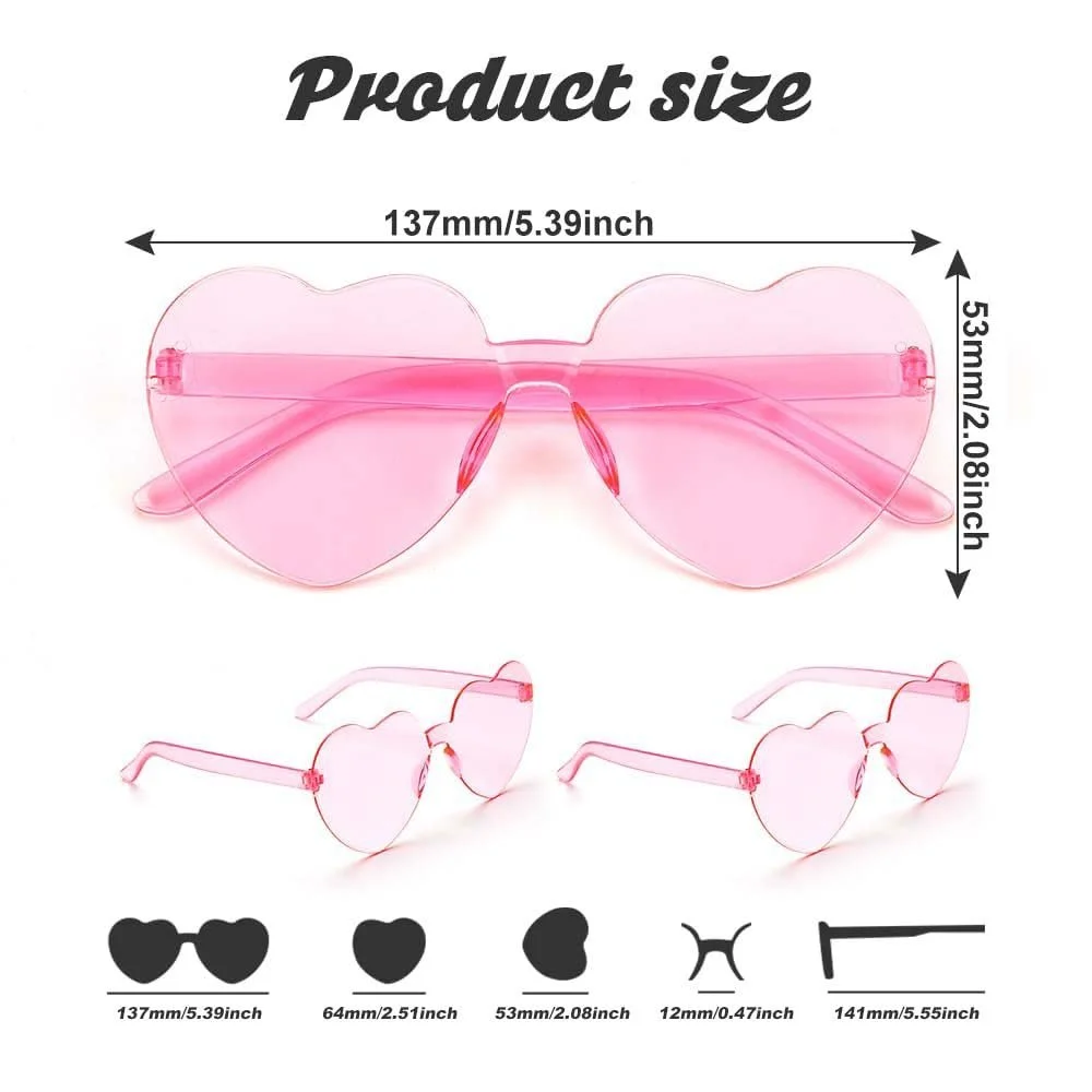 Солнцезащитные очки LLGSDLL Ретро Сердце Hippie Без оправы Candy, фото №2 Солнцезащитные очки LLGSDLL Ретро Сердце Hippie Без оправы Candy, фото №2
