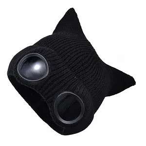 Шапка-біні з окулярами, В'язана - Фото 1