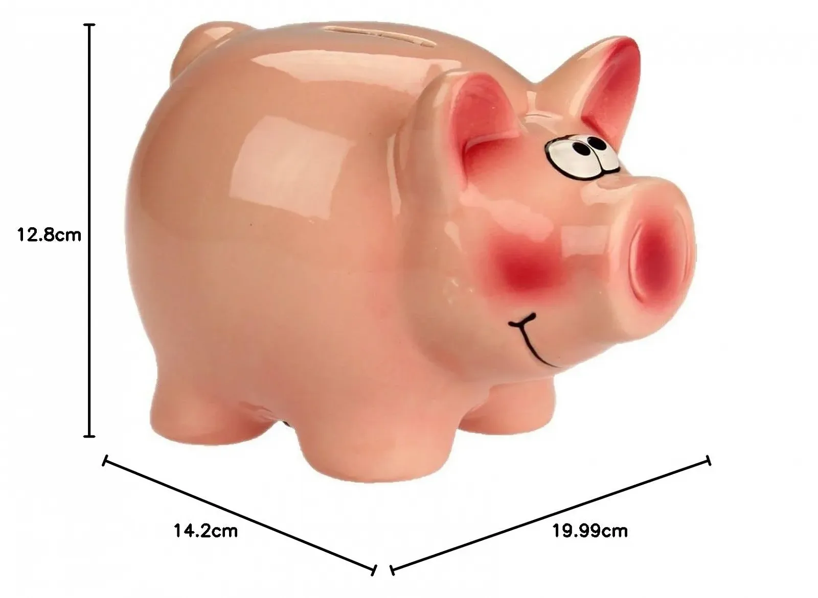 Скарбничка Out of the Blue Керамічна свинка з замком, фото №4