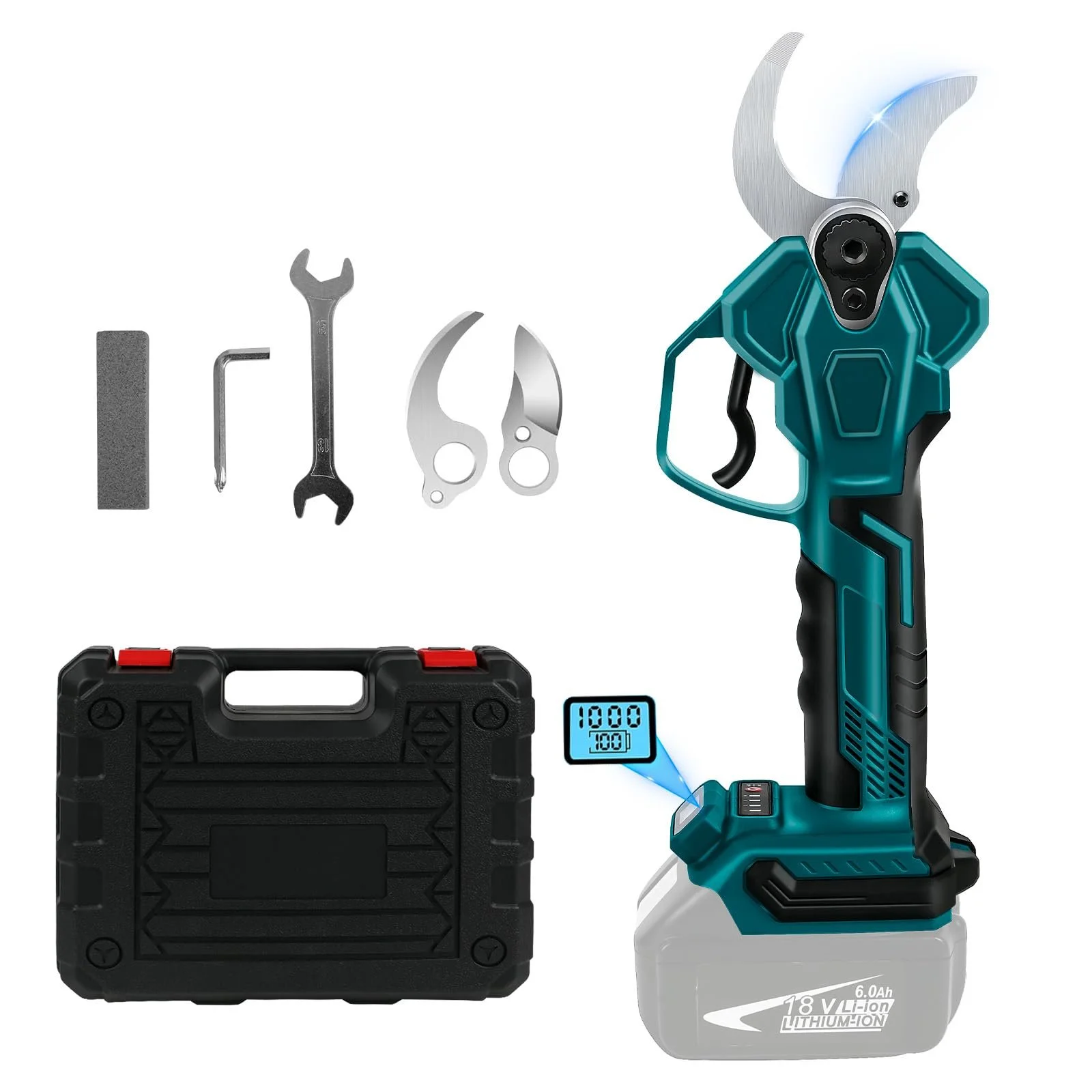 Секатор акумуляторний  Makita 18 V, 65 мм відкриття, 40 мм діаметр різання, фото №1