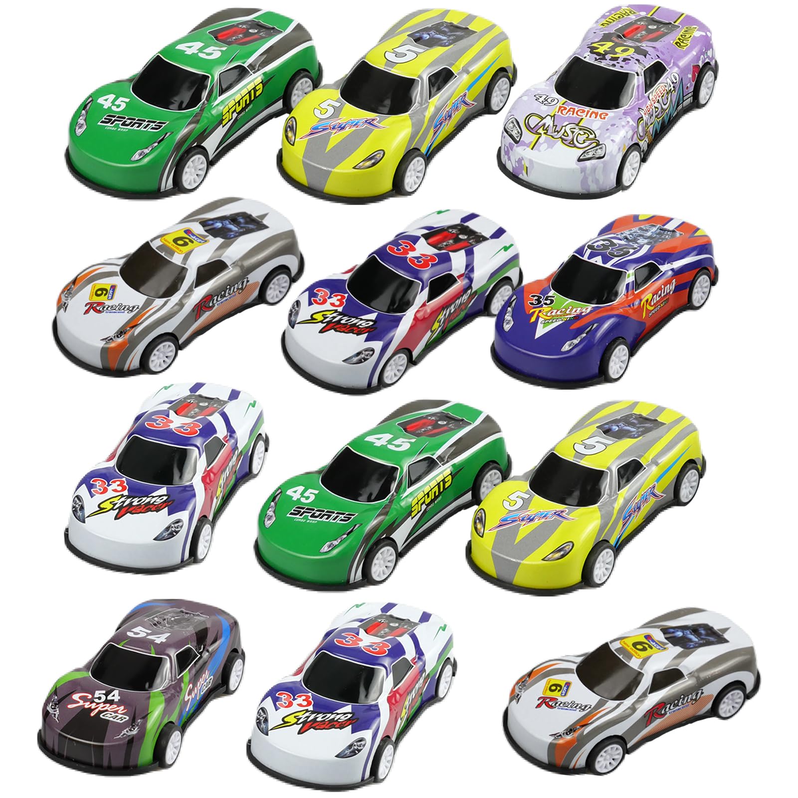 Игрушечная машина suaywo Stunt Metal Mini Racing Car Set Pack of 12, фото №1
