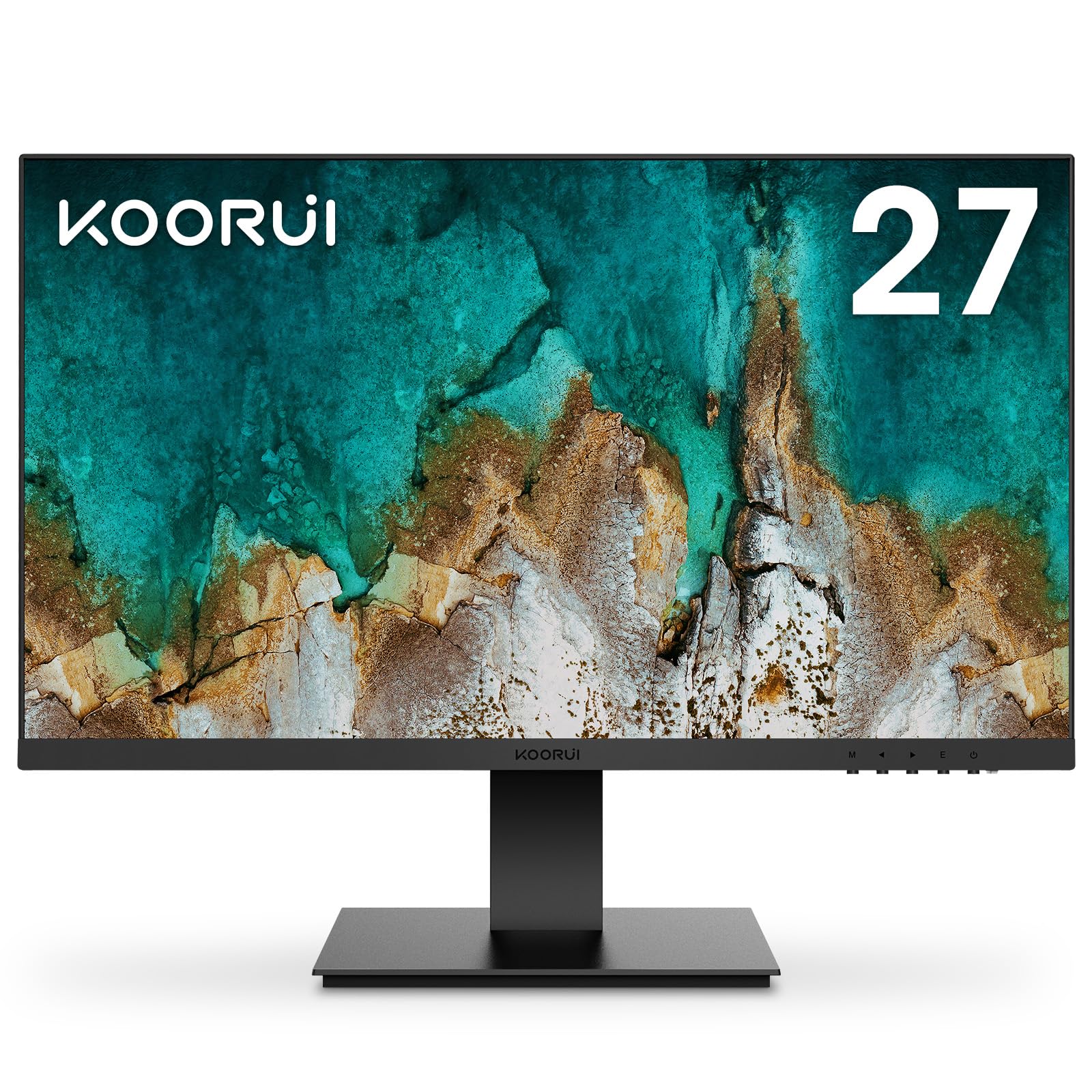 Монітор KOORUI 27N1 27 дюймів Full HD IPS 75Hz 5ms Чорний, фото №1