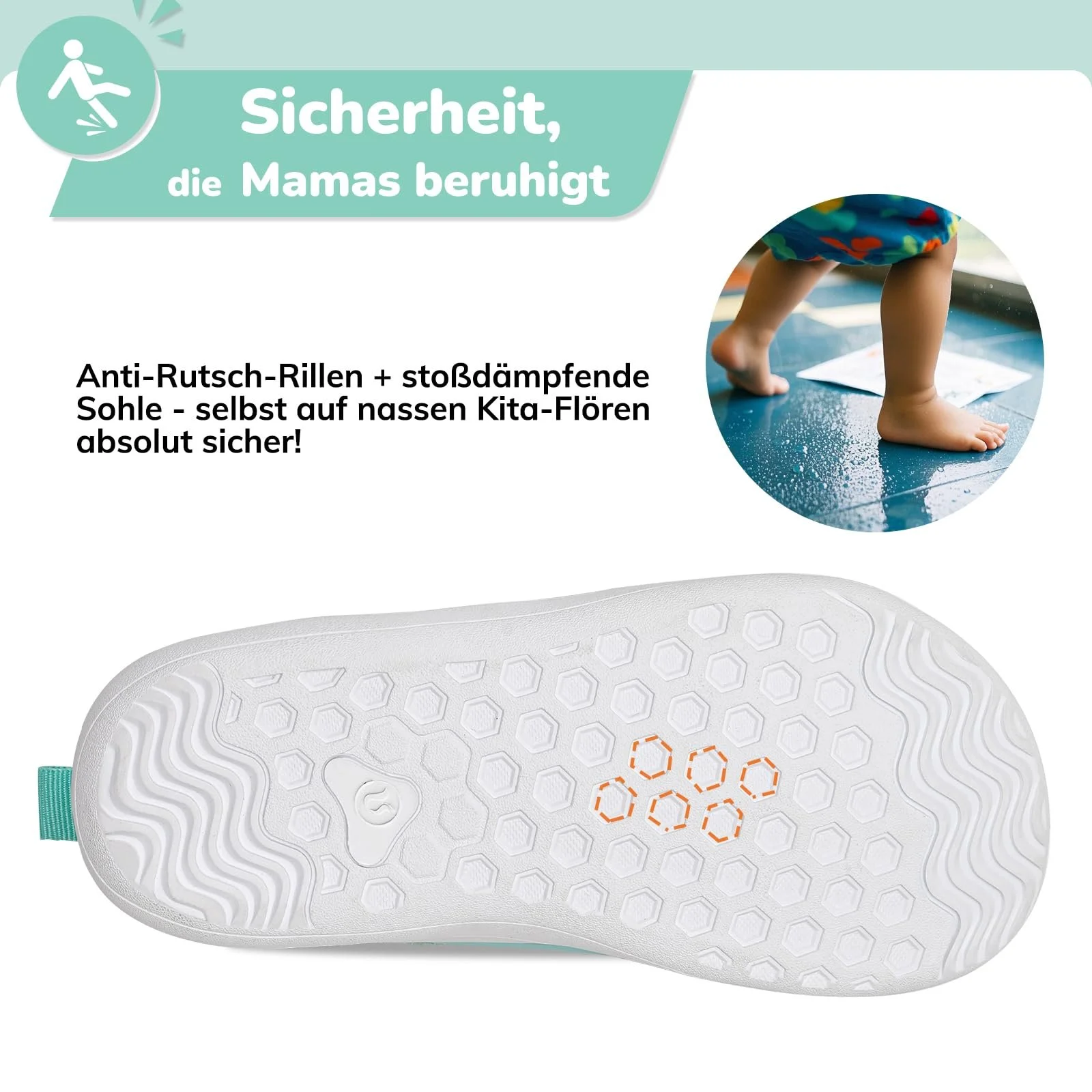 Босоножки IceUnicorn Детские, Минималистичные, Нескользящие для яслей, фото №5