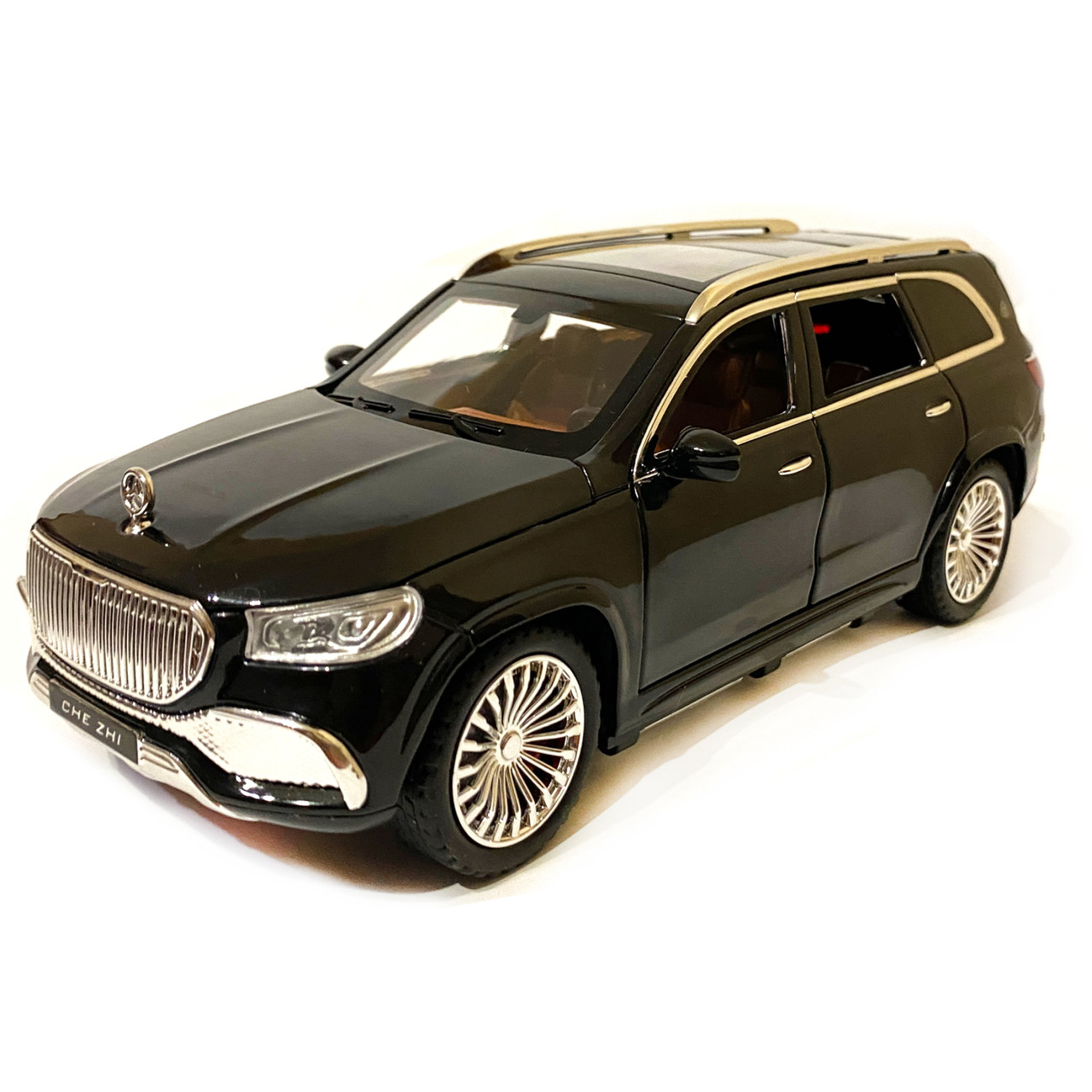 Машинка игровая Maybach GLS600 АвтоЕксперт Премиум Майбах металл черный свет звук 21*8*7 см (GT-0311), фото №2