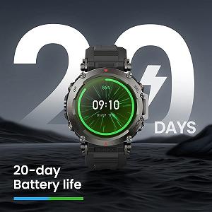 Смарт-годинник Amazfit T-Rex Ultra 47 мм, подвійний GPS-діапазон, імпорт маршрутів та 6 навігаційних систем synthetic.ua - Фото 1