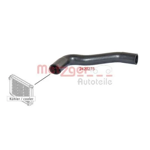 Шланг радиатора METZGER 2420275 для PEUGEOT, для автомобилей без кондиционера, фото №2