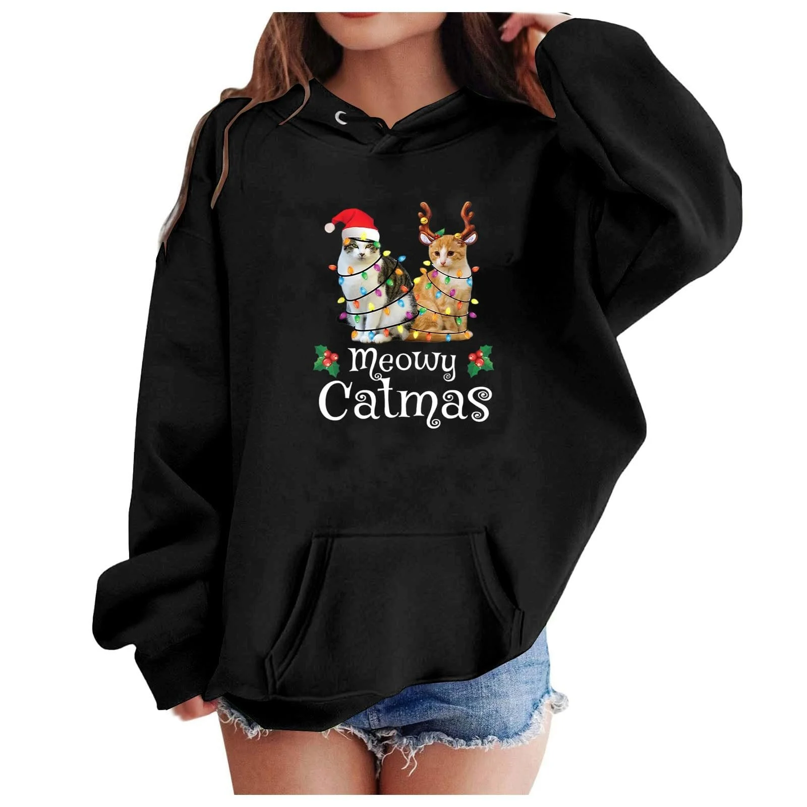 Різдвяний світшот для дівчинки, святковий, фото №1