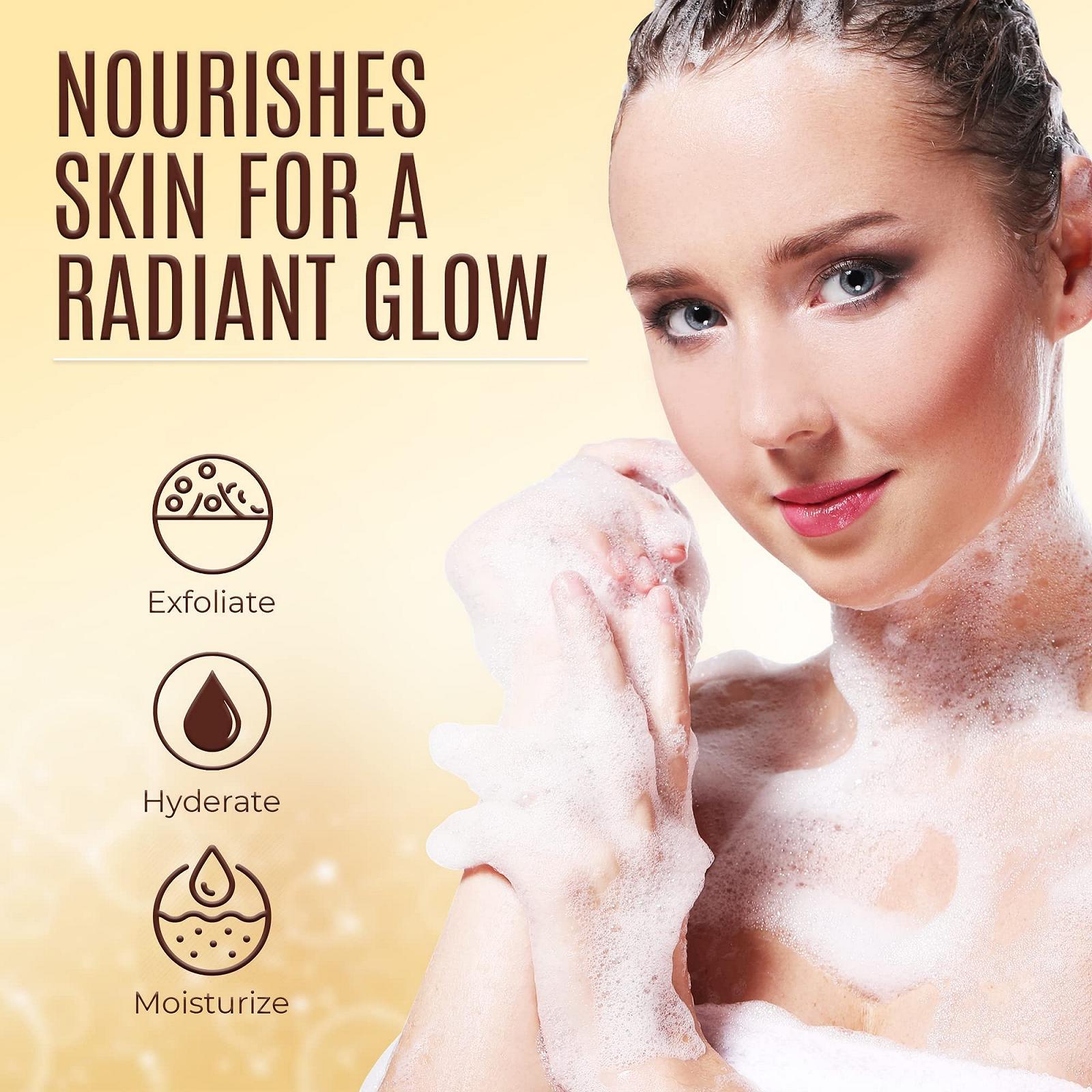 Гель для душу Omic LightenUp Plus відлущувальний з папаєю та олією ши 1000 мл / 33,81 унції, фото №6