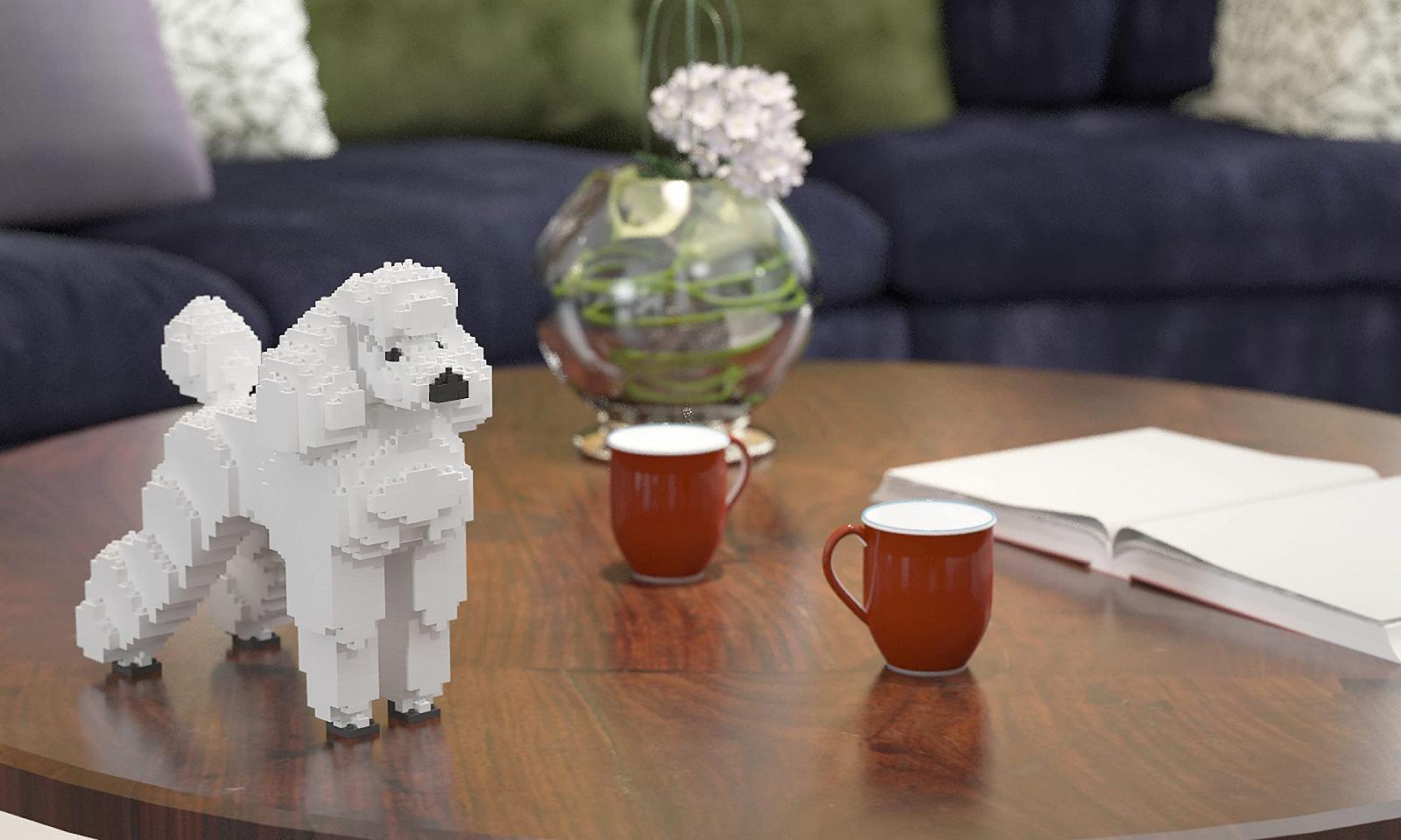 Конструктор JEKCA Standard Poodle 01S-S01 Блоки Скульптури З Колекційних Каменів, фото №5
