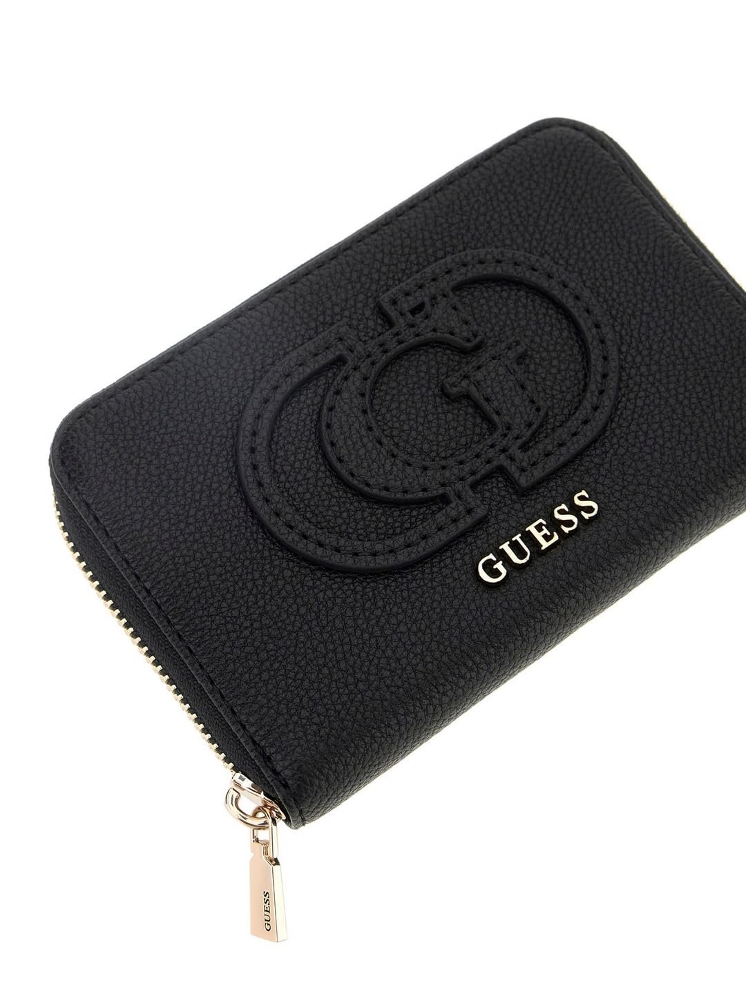 Гаманець GUESS Calebra SLG Medium Zip Around Чорний, фото №4