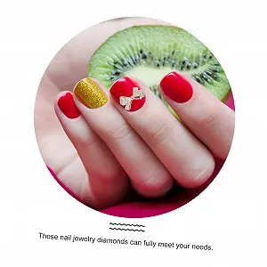 Украшения для ногтей FRCOLOR 15 шт. со стразами и дизайном бантиков, устойчивые к выцветанию, для творческого дизайна ногтей, подходят для женщин и девушек, для уникального дизайна ногтей synthetic.ua - Фото 1