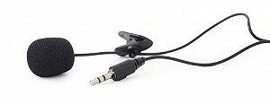 Мікрофон з кліпсою Gembird MIC-C-01, 3.5 мм аудіо роз'єм чорний - Фото 1
