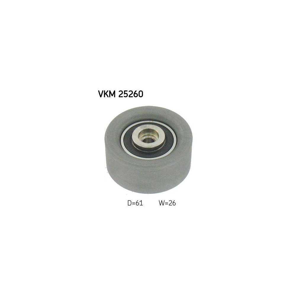 Напрямний/обвідний ролик ременя ГРМ SKF VKM 25260 для ALFA ROMEO FIAT OPEL, фото №1