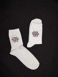 Жіночі молодіжні шкарпетки високі демісезонні білі 36-39 розмір - Фото 1