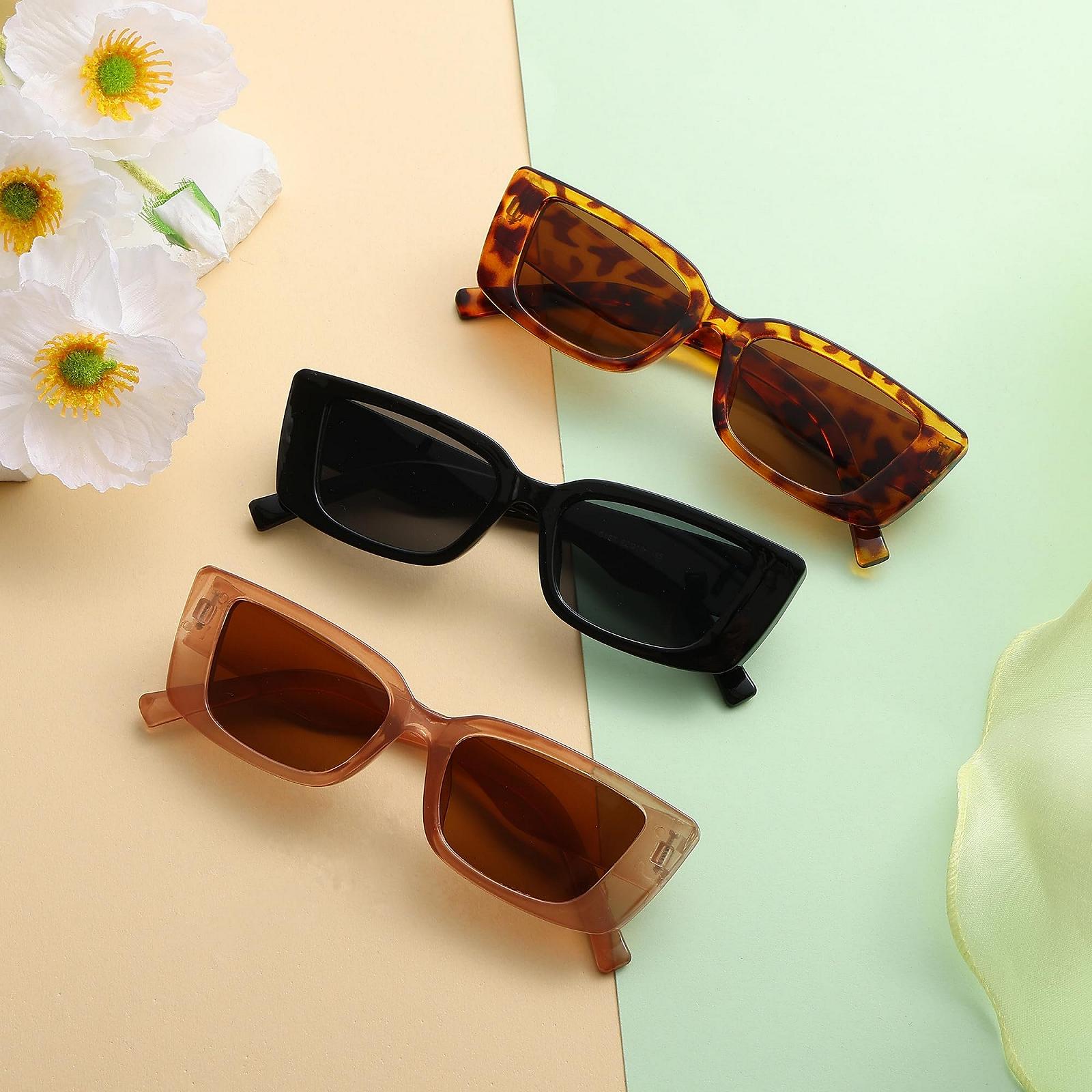 Вінтажні сонцезахисні окуляри котяче око Unning для жінок, ретро квадратні, фото №3