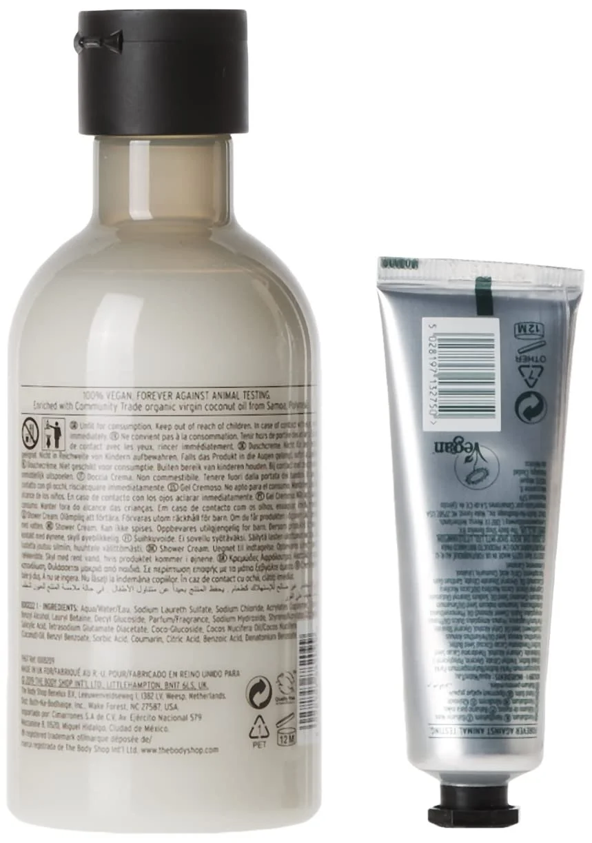 Набір для догляду за тілом The Body Shop Lather & Slather Coconut для сухої шкіри, фото №2 Набір для догляду за тілом The Body Shop Lather & Slather Coconut для сухої шкіри, фото №2