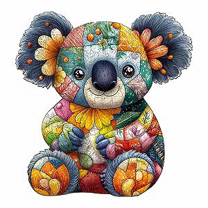 Дерев'яний пазл Patchwork Koala 280 елементів у дерев'яній коробці - Фото 1