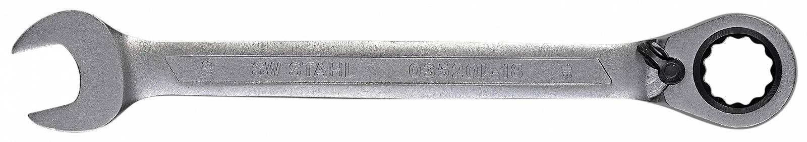 Комбінований тріскачковий ключ SW-STAHL 03520L-18 18 мм реверсивний, фото №1