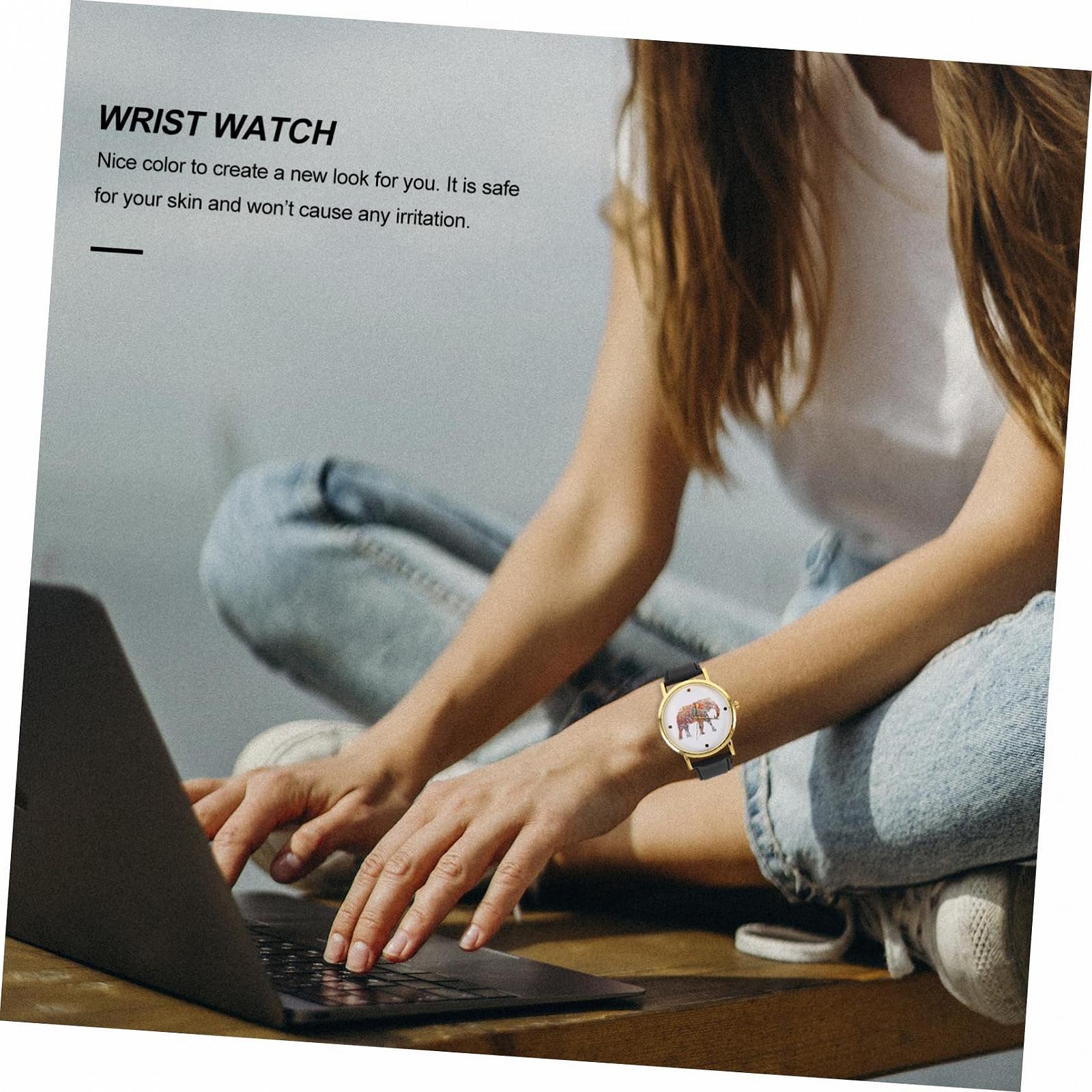 Парные часы Healvian для женщин, аналоговые часы, искусственная кожа, белый, фото №7