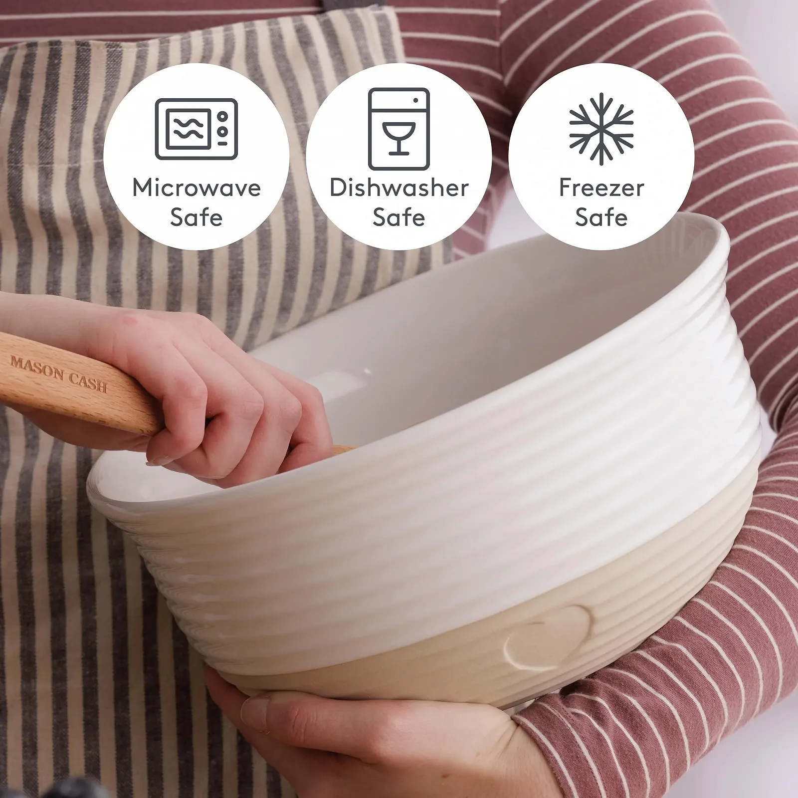Миска для змішування Mason Cash Rustic 26 см 3.5 л Керамічна Серце, фото №4