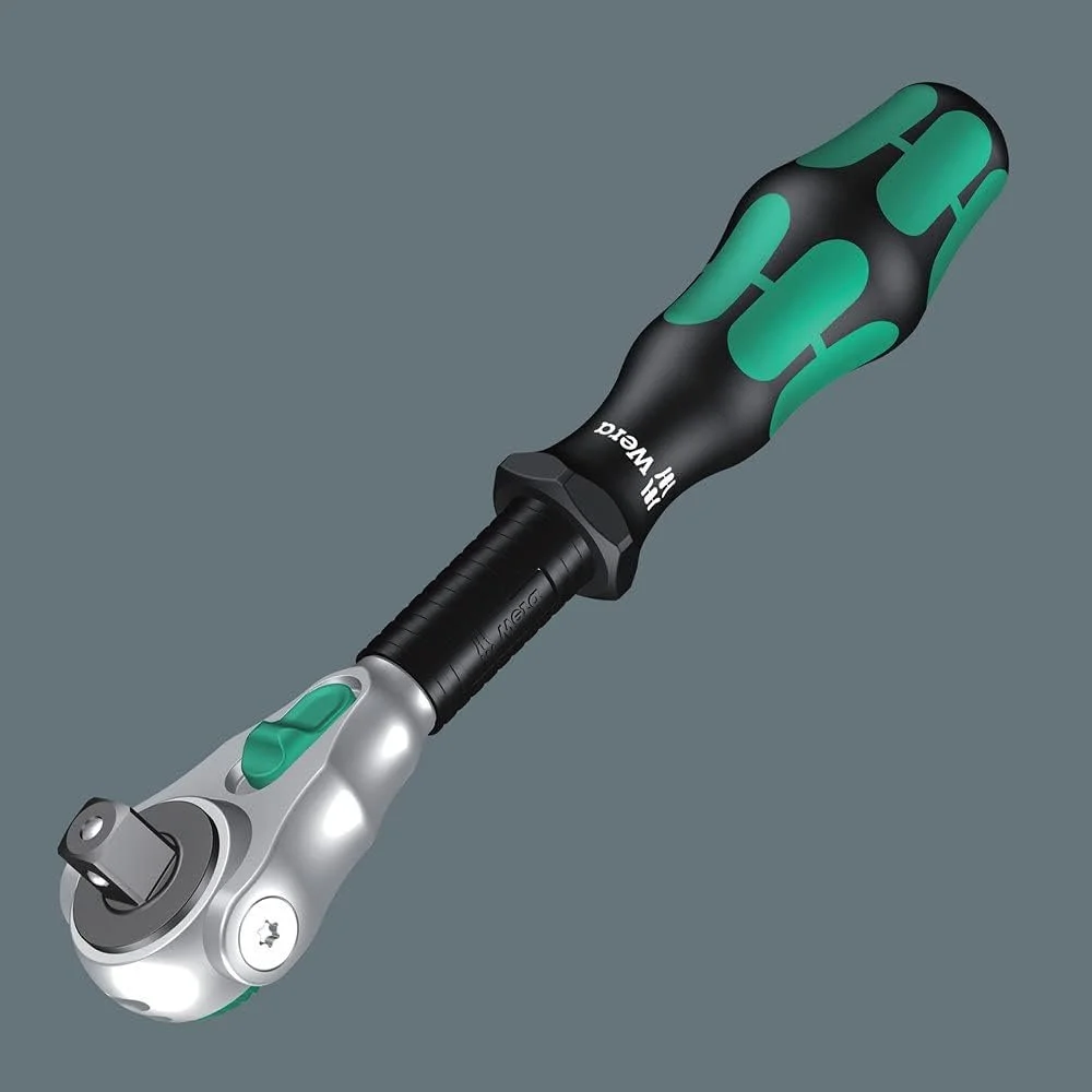 Набір тріскачок Wera Zyklop Speed 8100 SA 2 1/4″ Чорно-зелений, фото №3 Набір тріскачок Wera Zyklop Speed 8100 SA 2 1/4″ Чорно-зелений, фото №3