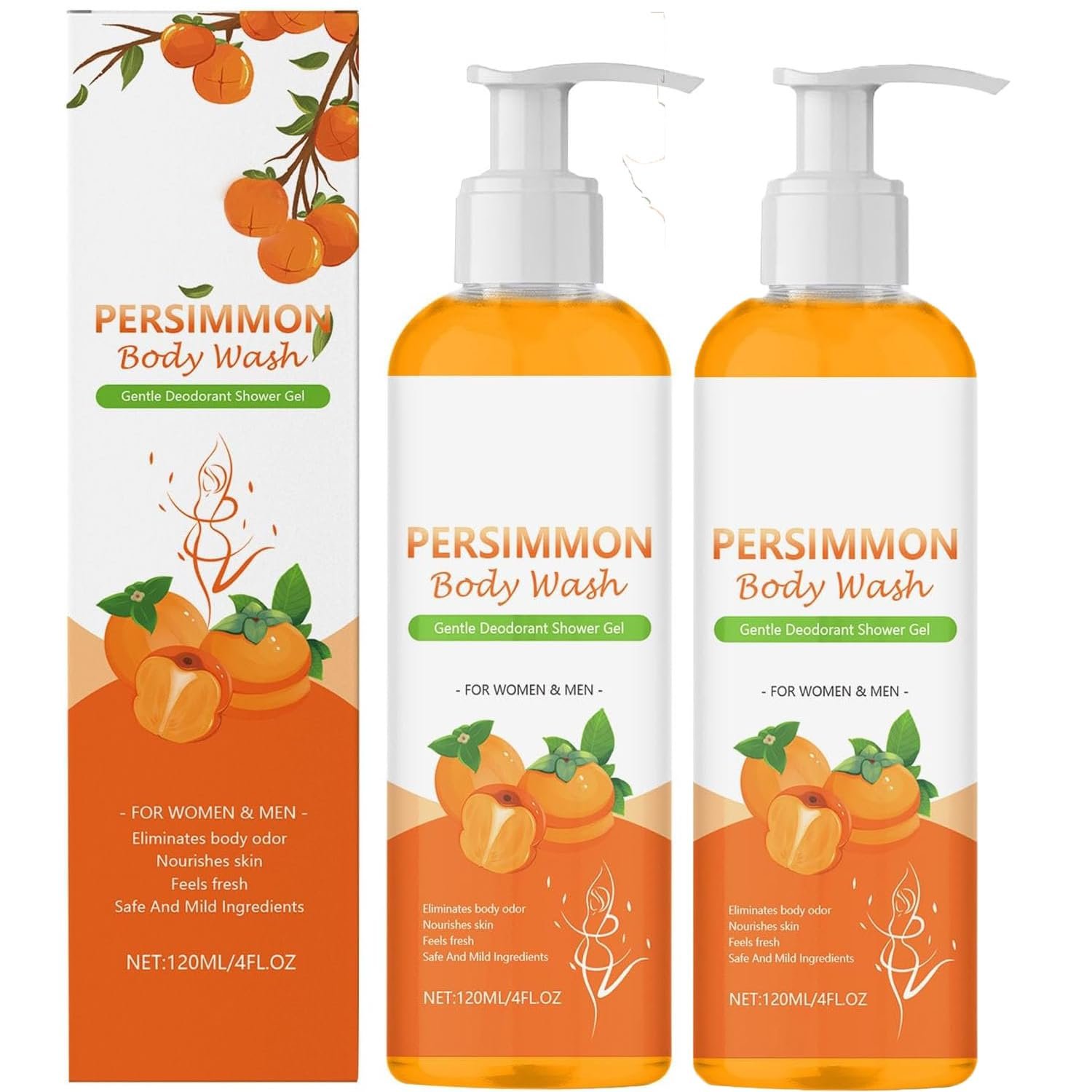 Гель для душу Persimmon Deodorant Body Wash 120 мл (2 шт.), фото №1 Гель для душу Persimmon Deodorant Body Wash 120 мл (2 шт.), фото №1