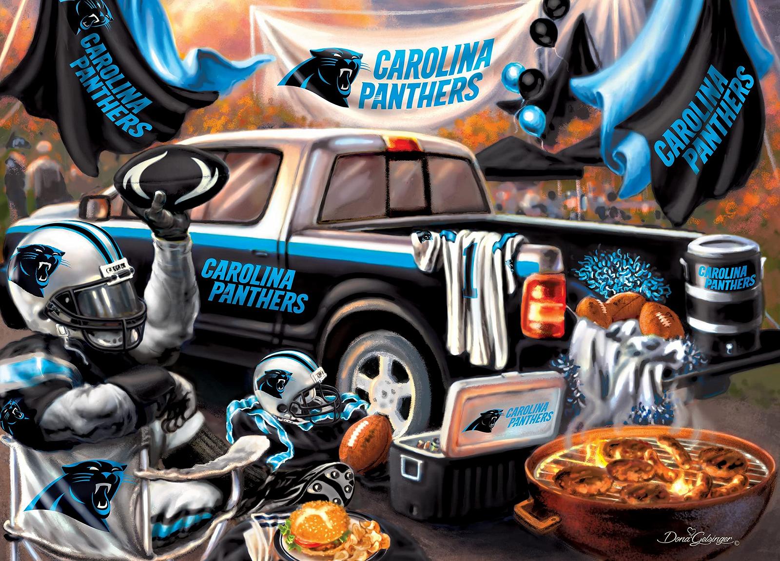 Пазл Masterpieces NFL Carolina Panthers Gameday 1000 элементов 19.25 x 26.75 дюймов, фото №2