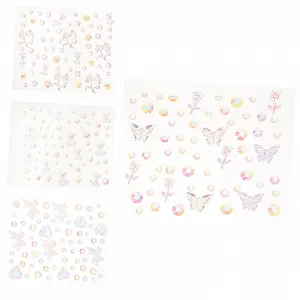 Стразы для ногтей Angoily 4bl". Цветка, самоклеящиеся, водостойкие - Фото 1