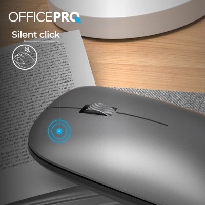 Мышка OfficePro M225G Silent Click Wireless Gray (M225G), фото №10 Мышка OfficePro M225G Silent Click Wireless Gray (M225G), фото №10