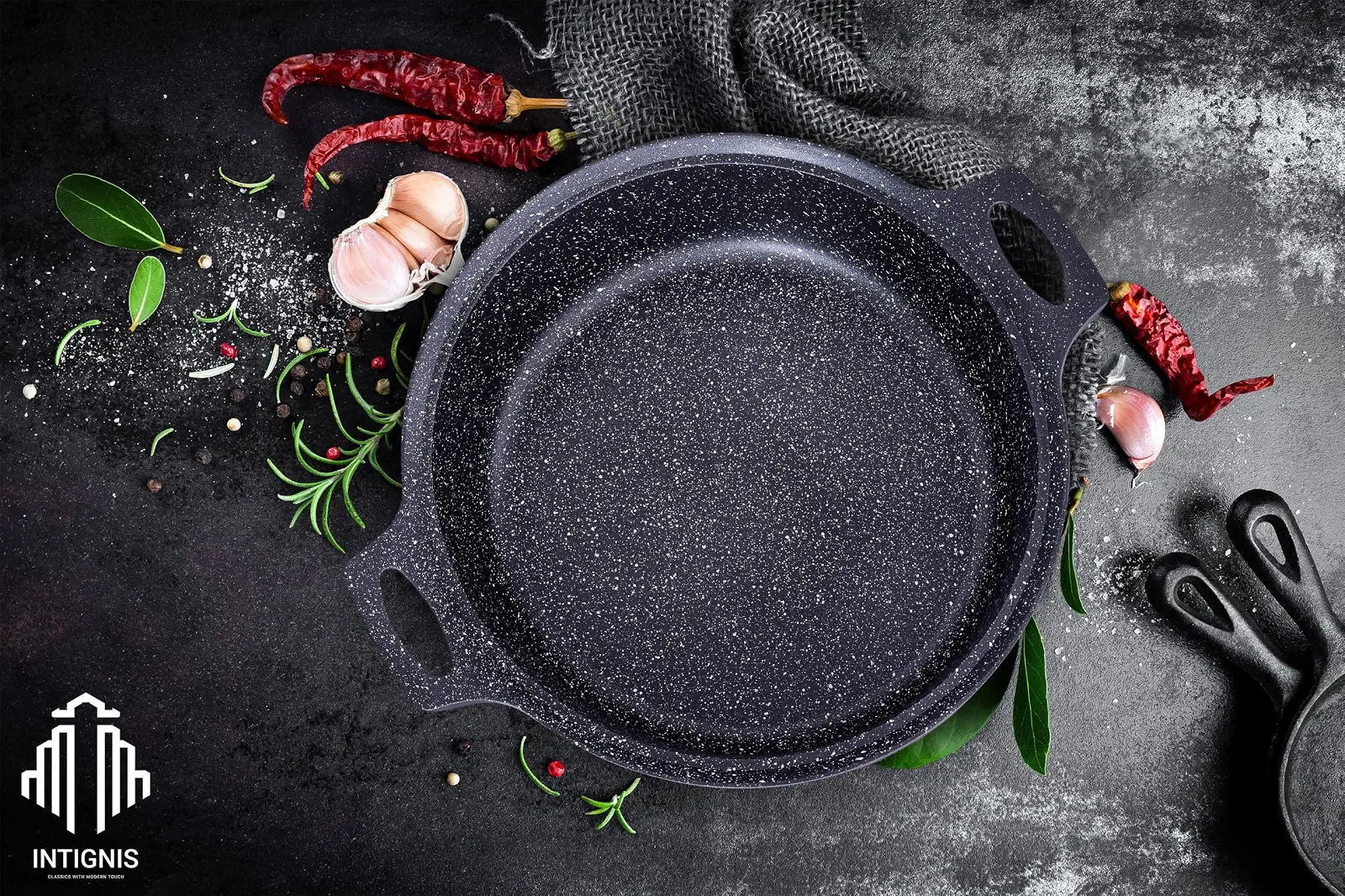 Форма для тушения низкая 32 см с крышкой для индукции, фото №2 Форма для тушения низкая 32 см с крышкой для индукции, фото №2