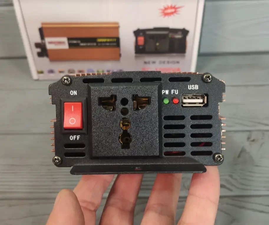 Преобразователь напряжения 12V-220V 1000W/инвертор автомобильный 1000W 12 V UN-3054 work 660W, фото №5 Преобразователь напряжения 12V-220V 1000W/инвертор автомобильный 1000W 12 V UN-3054 work 660W, фото №5