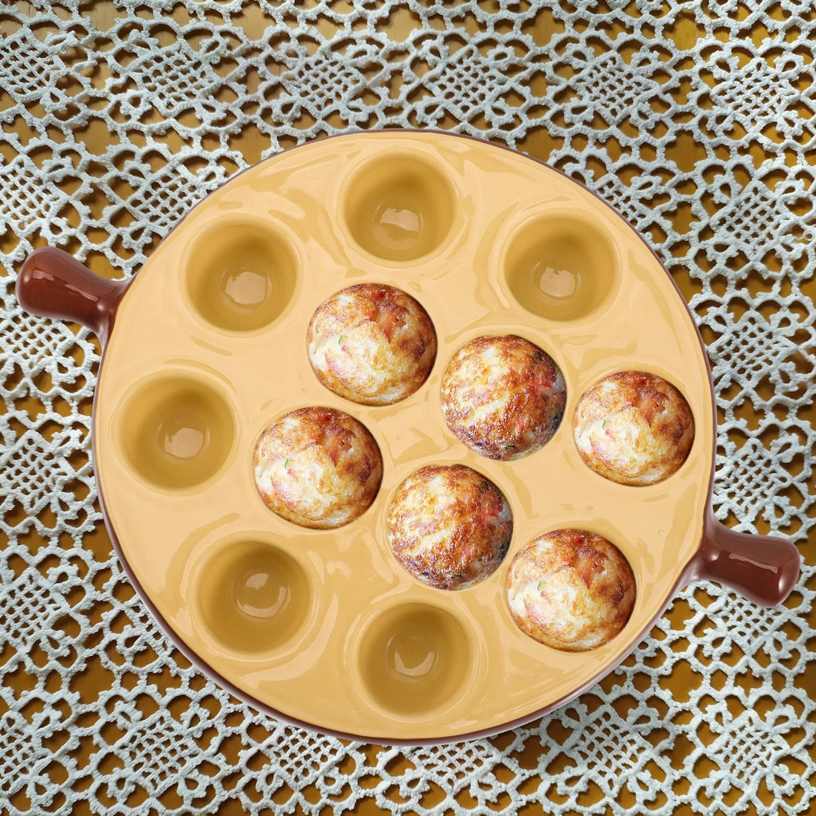 Форма для запікання равликів Schneckenbackform Керамічна 12 заглиблень з ручками, фото №3 Форма для запікання равликів Schneckenbackform Керамічна 12 заглиблень з ручками, фото №3