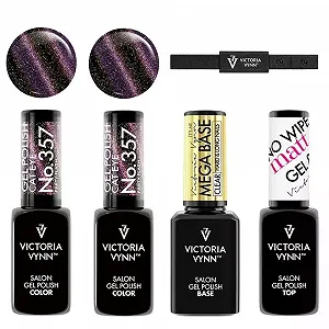 Купить Гель-лак Victoria Vynn Cat Eye: Paradise, Night, Glow & Aurora + Top No Wipe - Фото 1 Гель-лак Victoria Vynn Cat Eye: Paradise, Night, Glow & Aurora + Top No Wipe - Фото 1