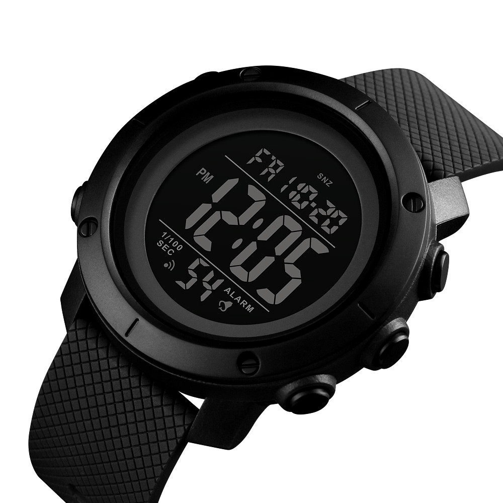 Часы наручные Skmei 1426 watch Black-Black ABS 1426BKBK, фото №2