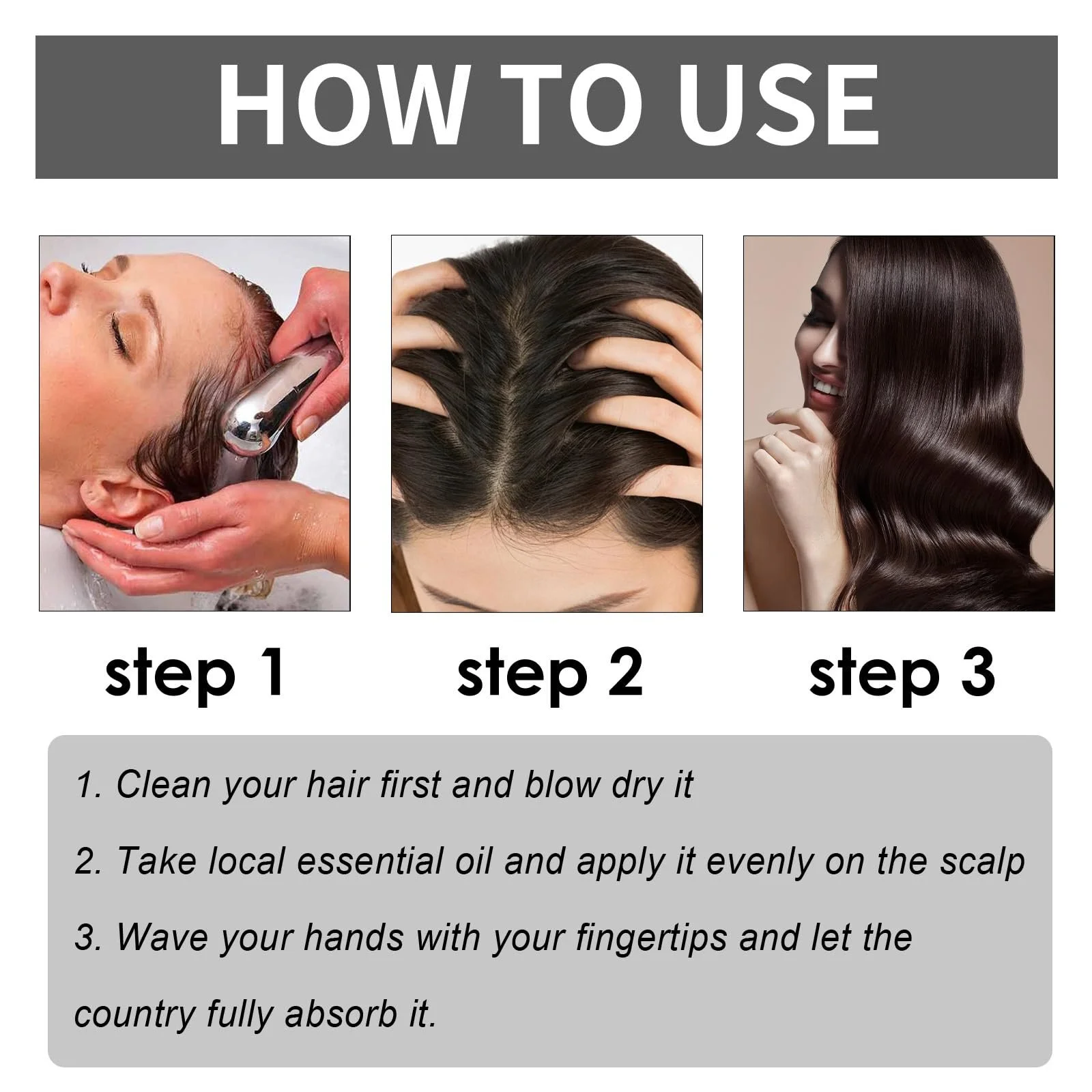 Сироватка для волосся Проти випадіння волосся 2 шт Чорний, фото №6