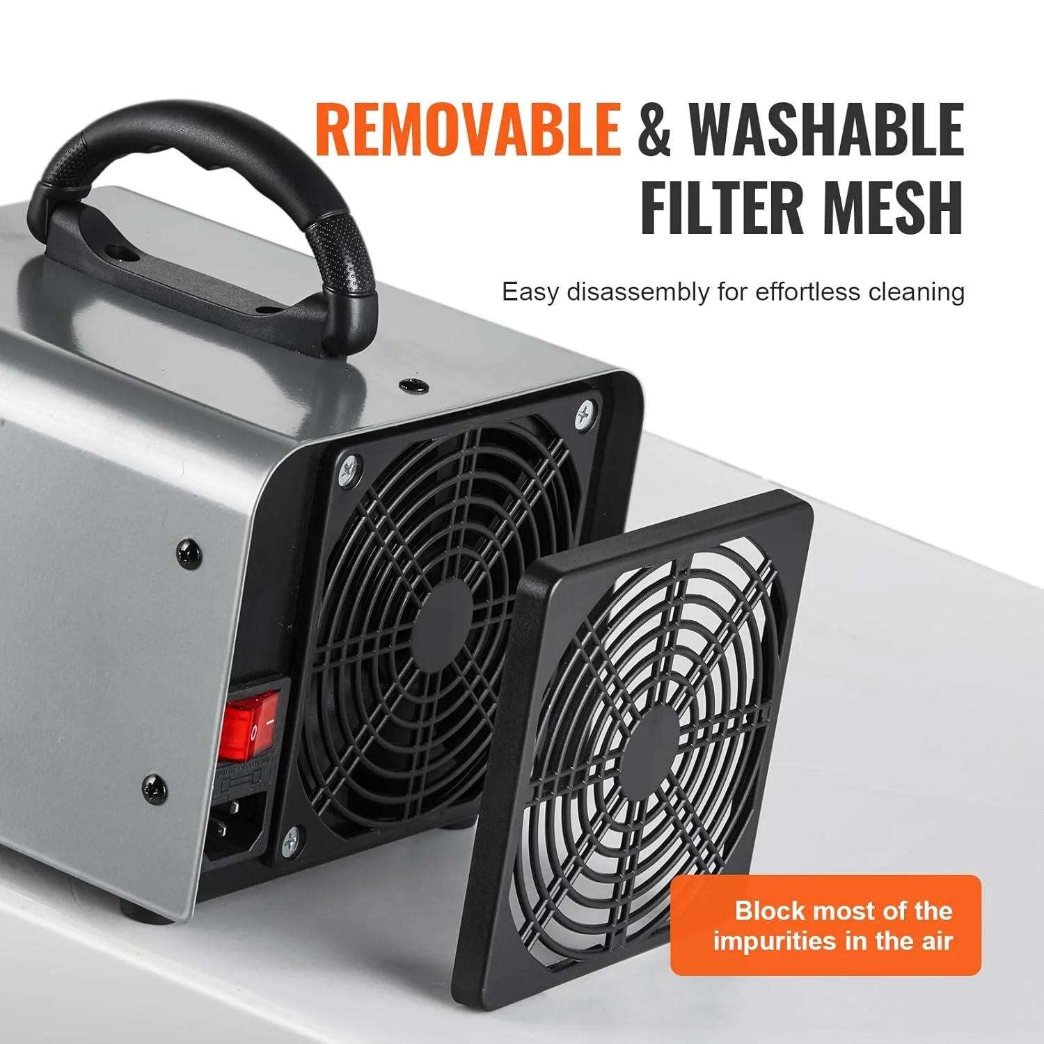 Генератор озону VEVOR SS-Y01 / 36000 мг/год / Площа до 300 м² / Сірий, фото №6 Генератор озону VEVOR SS-Y01 / 36000 мг/год / Площа до 300 м² / Сірий, фото №6