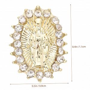 Украшения для ногтей FRCOLOR 100 шт металлические украшения для маникюра блестящие камни для натуральных и искусственных ногтей synthetic.ua - Фото 1