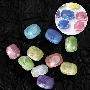 Стрази Прямокутні 6 x 8 мм Aurora Mokka Filletglas, 84 шт, випадковий колір synthetic.ua - Фото 1