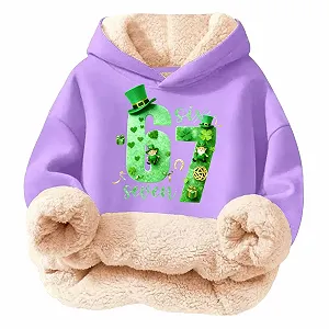 Худи с мемом 67 Six Seven для мальчиков, флисовая толстовка с длинными рукавами и капюшоном, удобный свитшот, уличный свитшот для мальчиков и девочек, модное худи - Фото 1