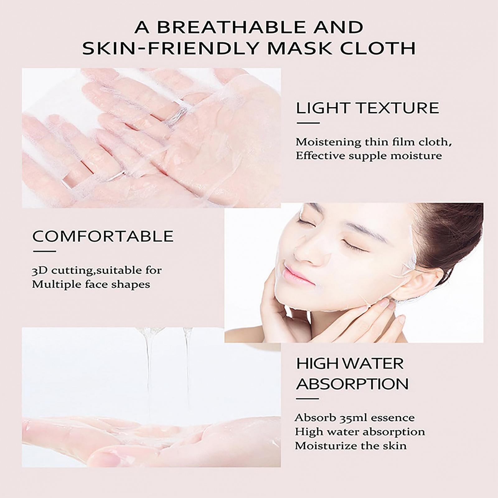 Тканинна маска для обличчя ARCHIDATE з екстрактом троянди, 5 шт. Зволожуюча, фото №6