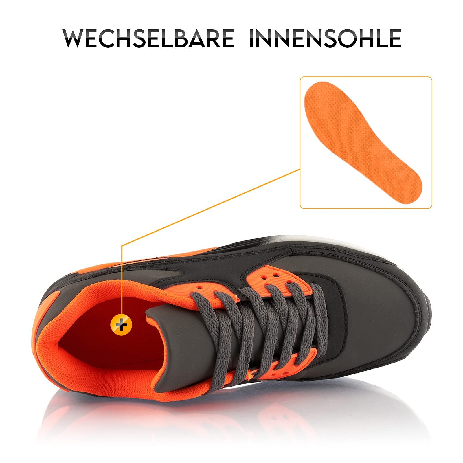 Кроссовки Fusskleidung® Унисекс Спортивная обувь Амортизирующие Легкие кроссовки для бега, фото №5