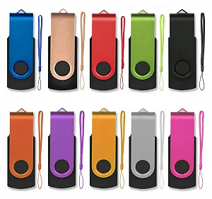 USB-флеш-накопичувач AreTop 4GB Набір 10 шт. USB 2.0 10 кольорів - Фото 1