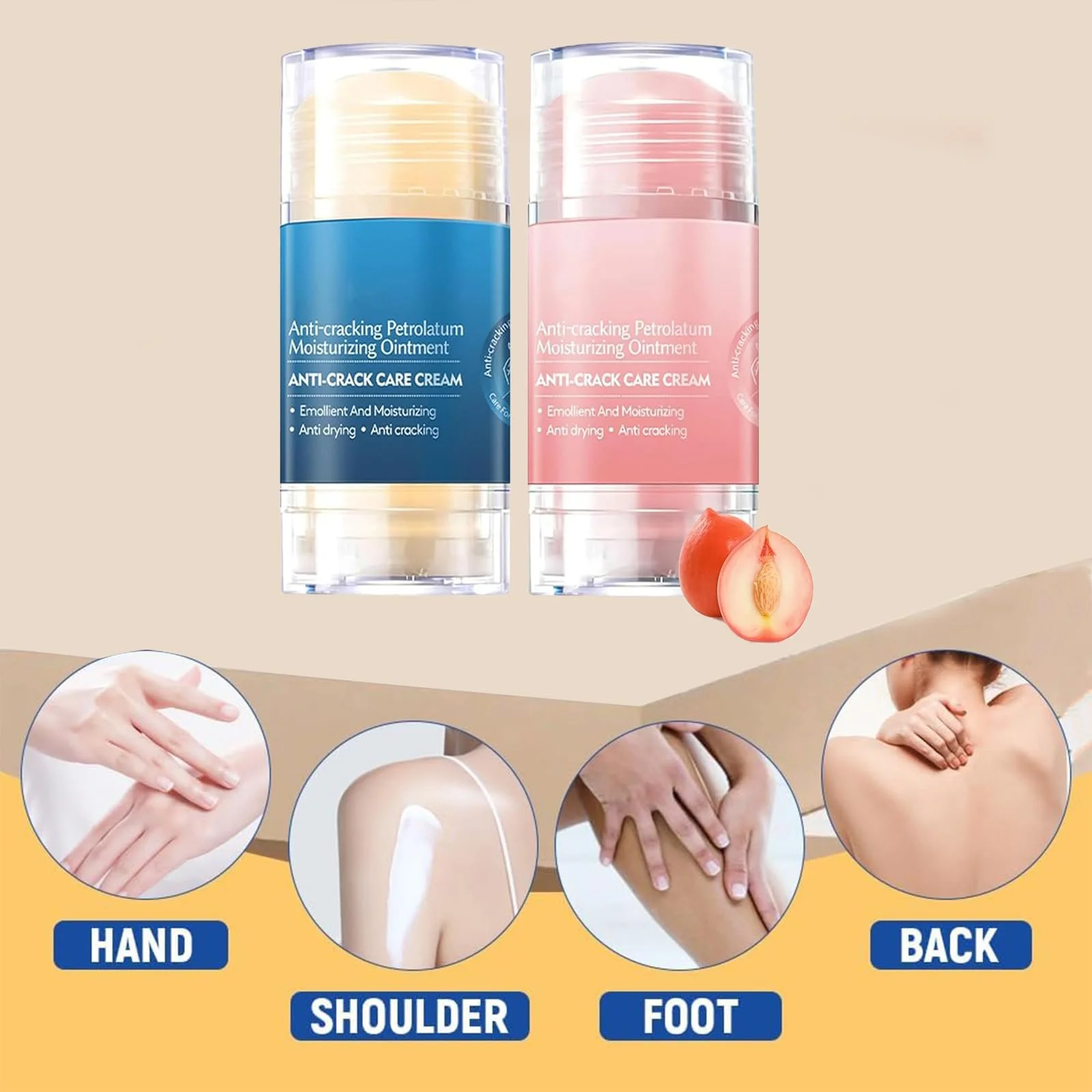 Набір зволожуючих стіків для ніг Hydrating and Anti-Cracking проти тріщин 2 шт., фото №4