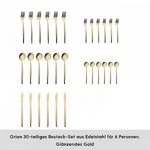 Набір столових приборів Karaca Orion, 60 предметів, на 12 персон synthetic.ua - Фото 1