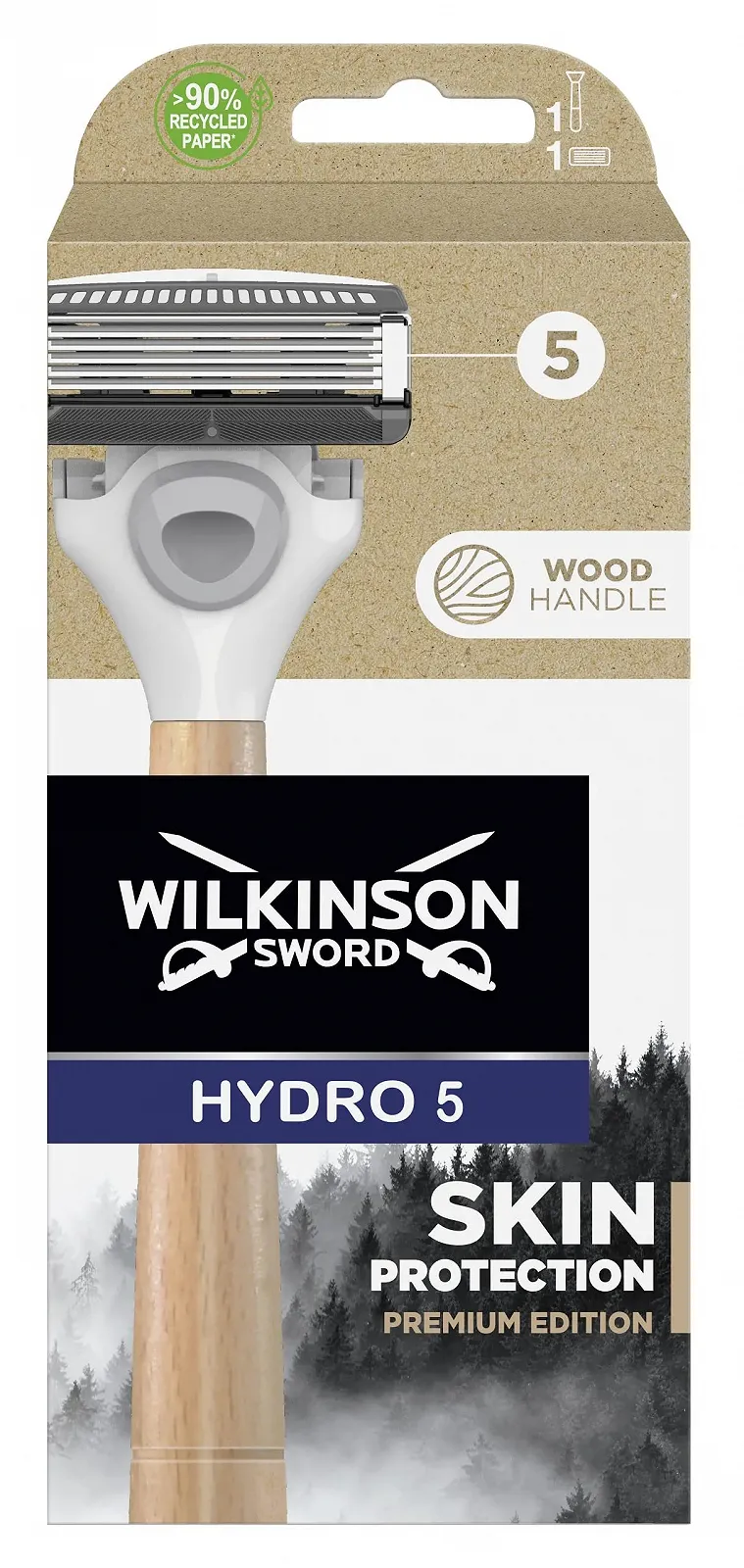 Бритва Wilkinson Sword Hydro 5 Skin Protection Premium Edition для мужчин, фото №1