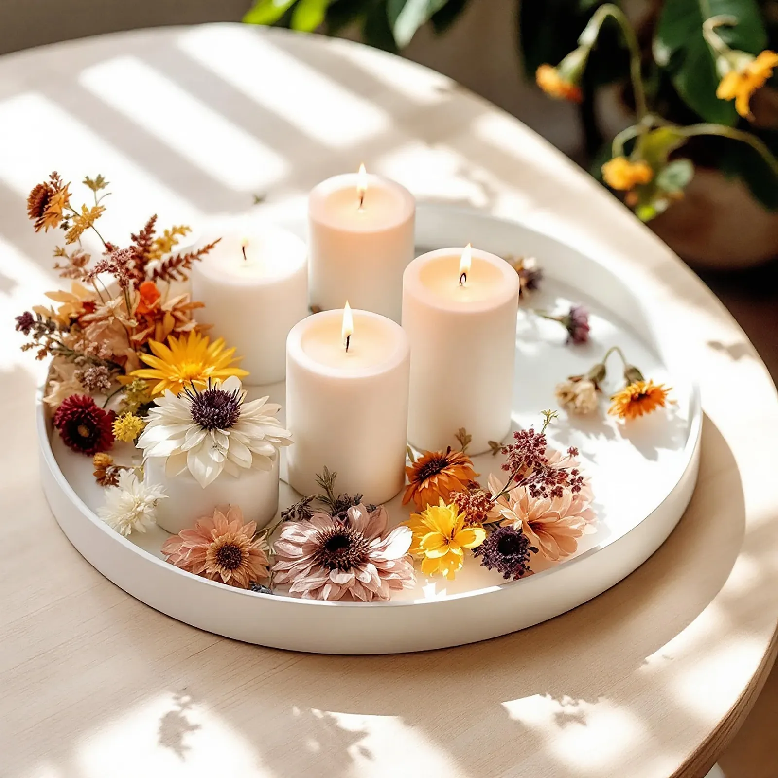 Піднос для свічок Круглий Білий Глянцевий, фото №7 Піднос для свічок Круглий Білий Глянцевий, фото №7