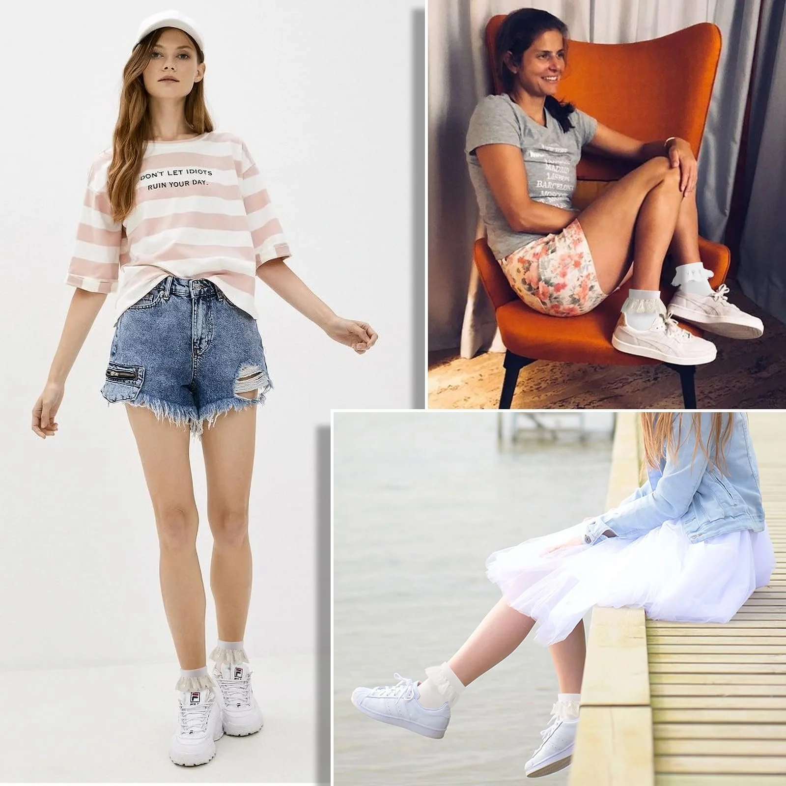 Шкарпетки з рюшами, жіночі 39-43, фото №6