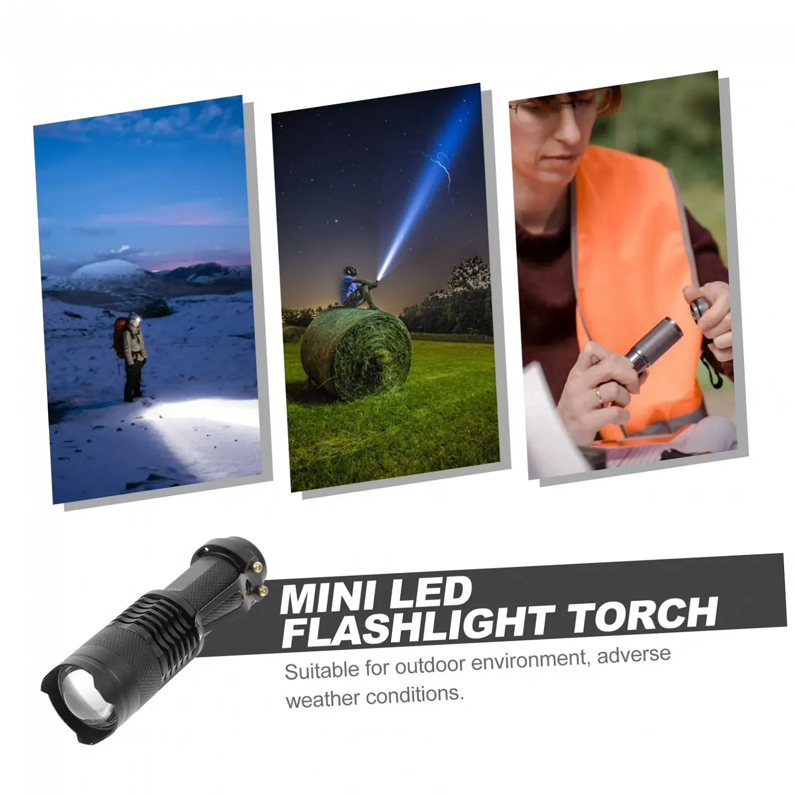 Ліхтар Veemoon Zoomable Перезаряджуваний 300 люмен Чорний, фото №4 Ліхтар Veemoon Zoomable Перезаряджуваний 300 люмен Чорний, фото №4