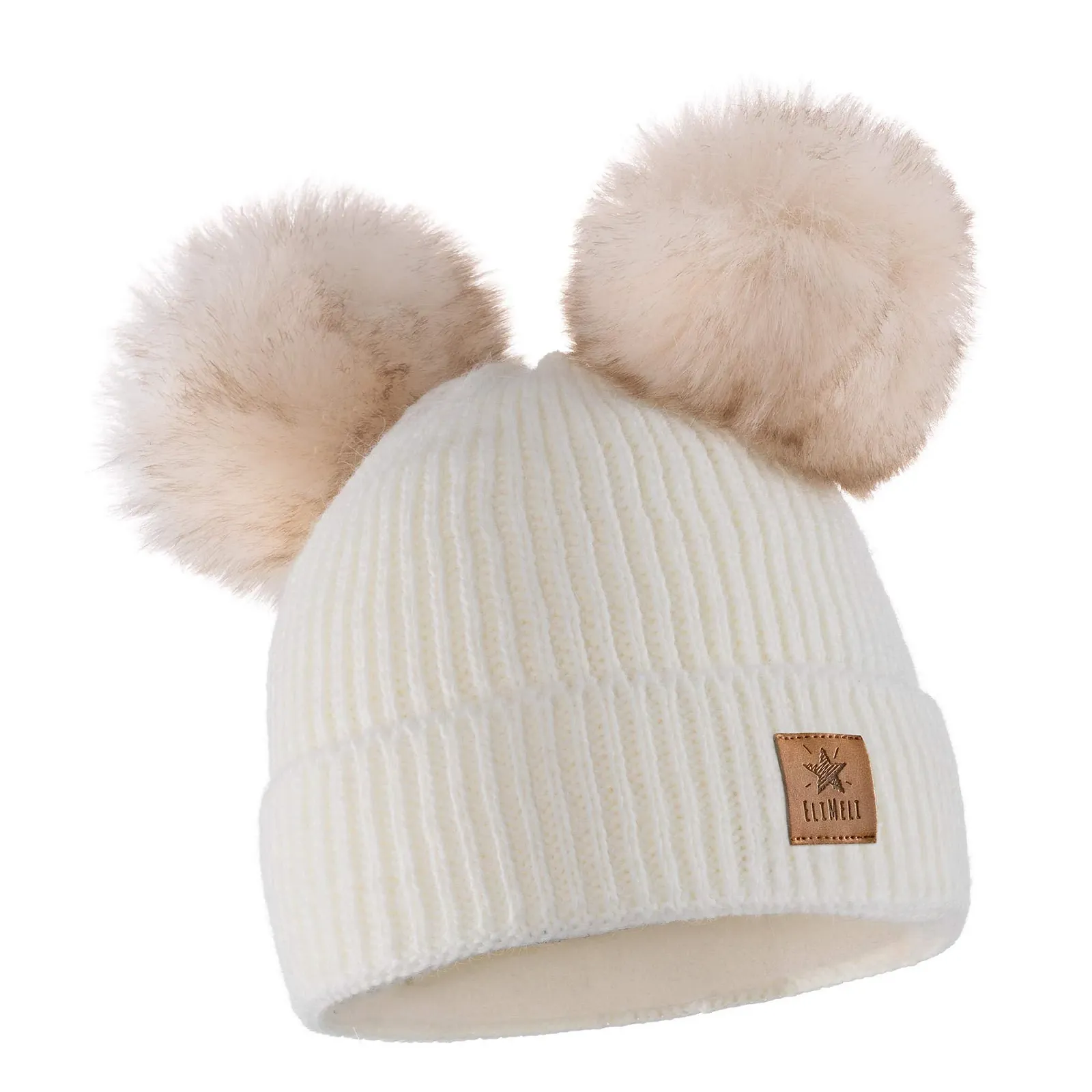 Дитяча шапка Тип EliMeli для дівчаток, тепла в'язана зимова, фото №1 Дитяча шапка Тип EliMeli для дівчаток, тепла в'язана зимова, фото №1