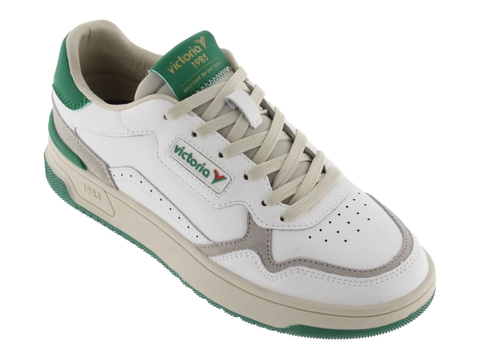 Кеди Victoria 1985 Low-Top Унісекс C80 Шкіра та Кольорові та Спліт Шкіряні Деталі та Ретро Логотип 8800119, фото №5